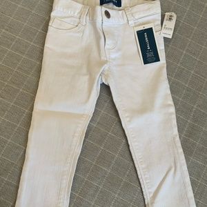 NWT Girls 3T Old Navy White Ballerina Skinny Jeans